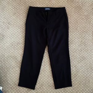 Only navy cropped dress pant
